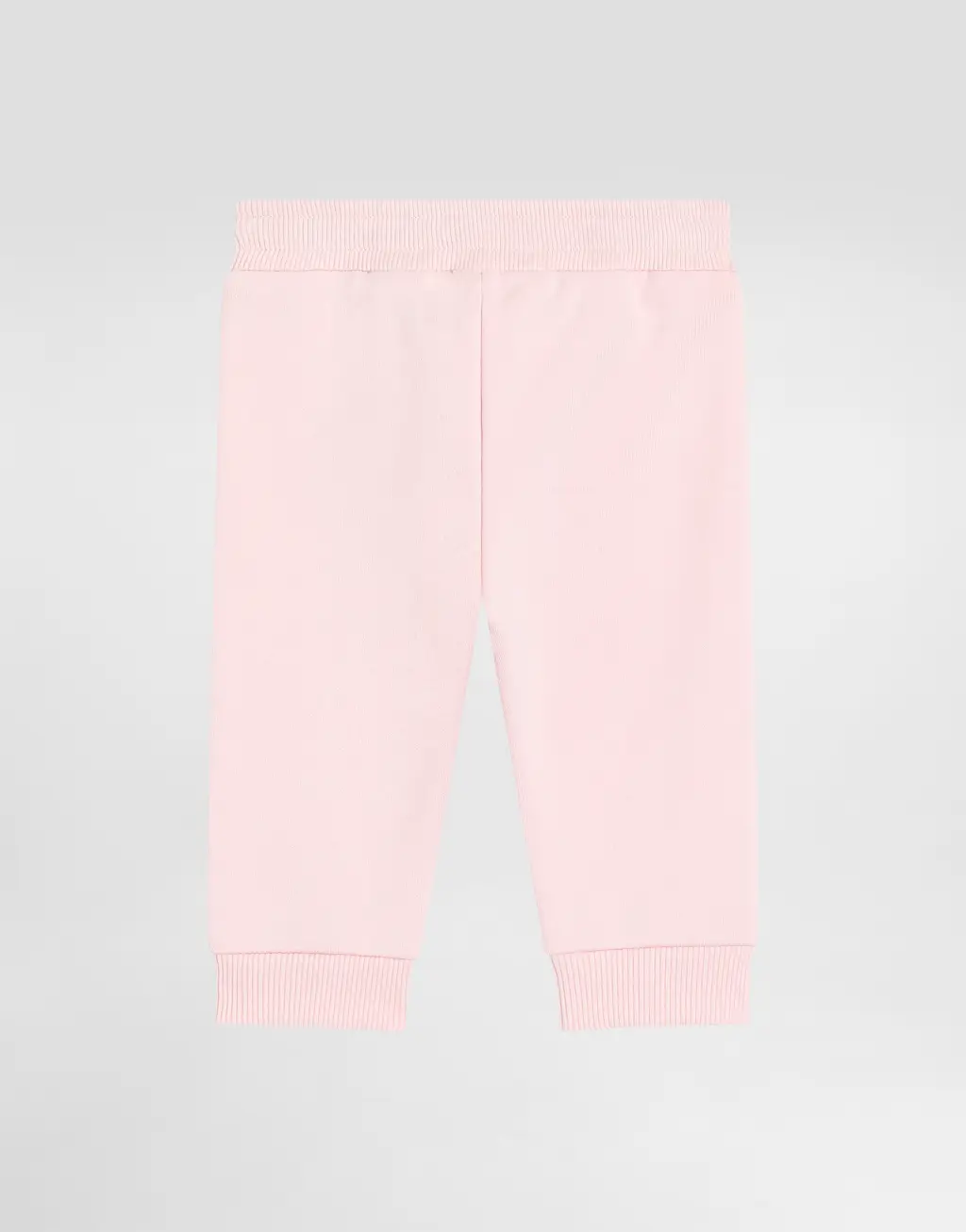 豹纹配蝴蝶结抓绒长裤