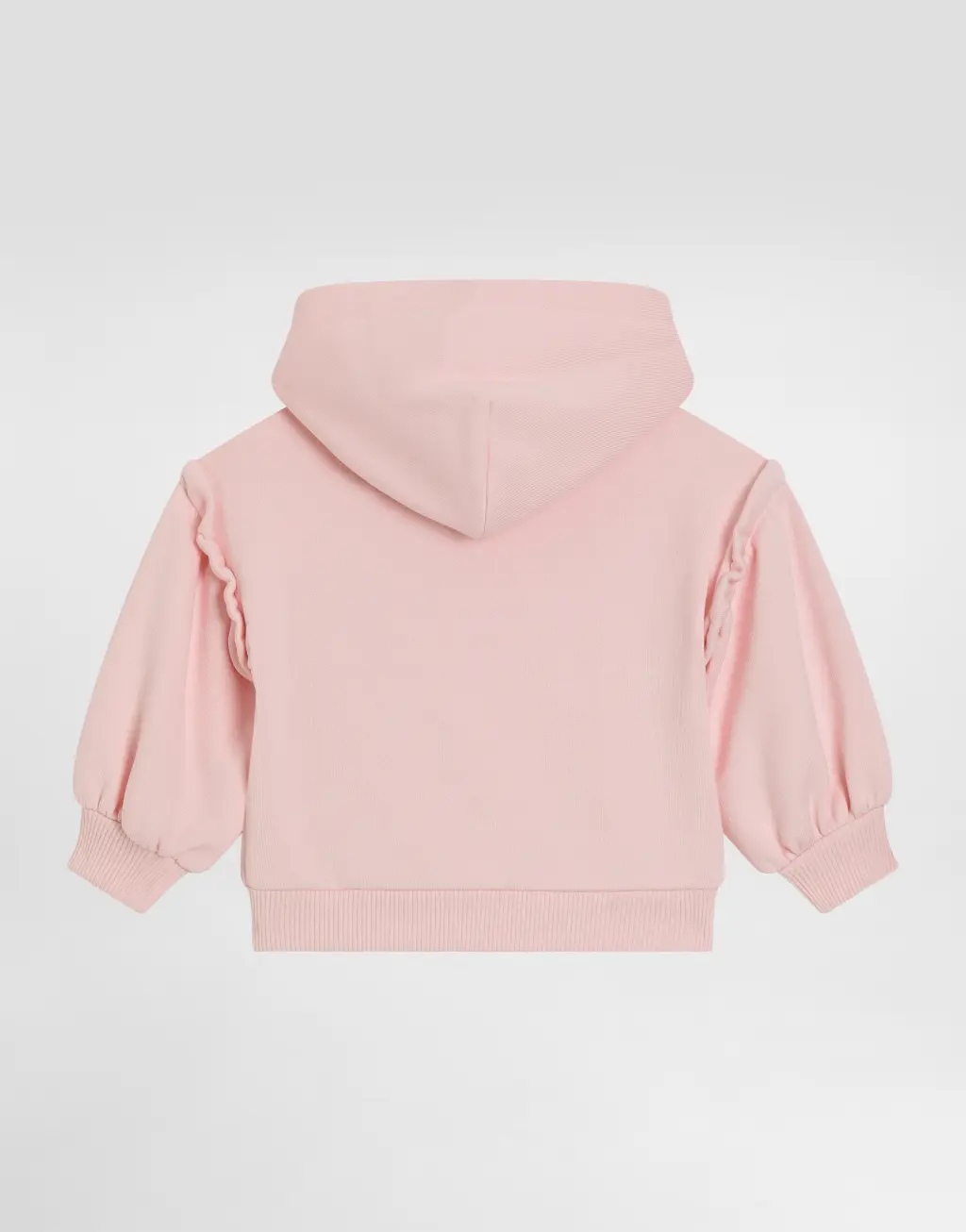 豹纹印花配蝴蝶结连帽卫衣