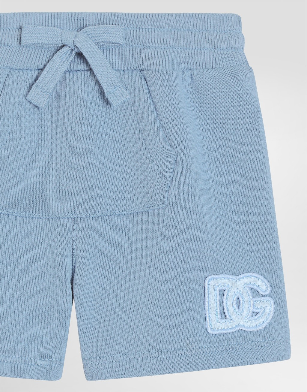 豹纹印花配DG徽标抓绒百慕大短裤4