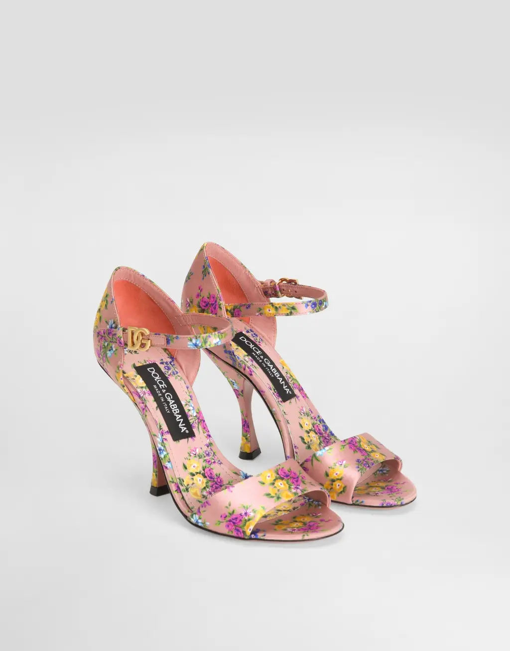 Keira 小碎花缎布凉鞋