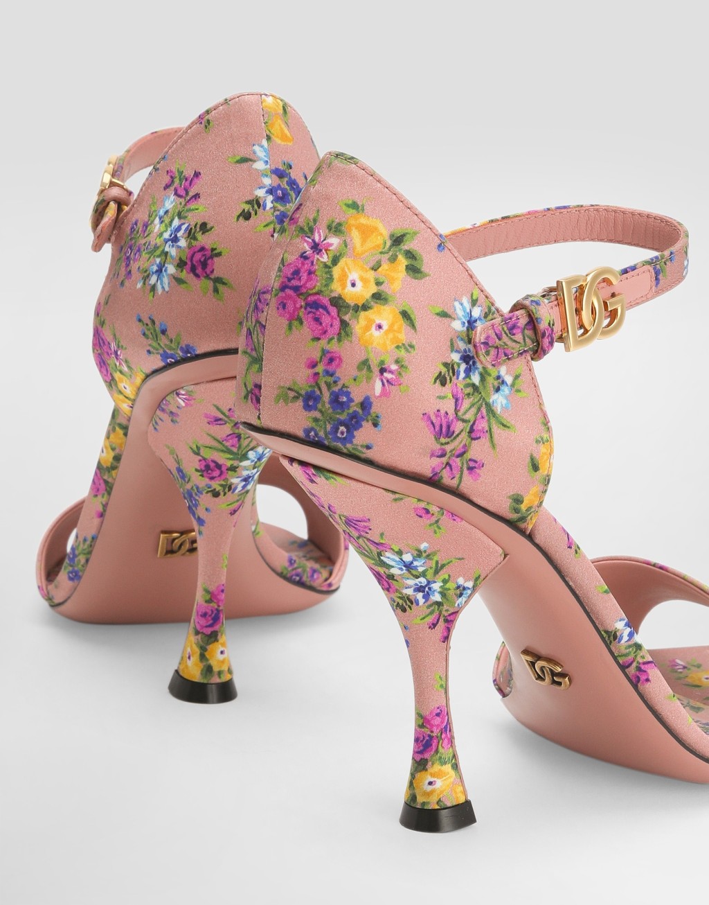 Keira 小碎花缎布凉鞋4