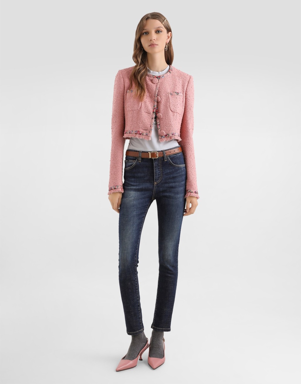 T恤 针织平纹 饰以水晶 印花4