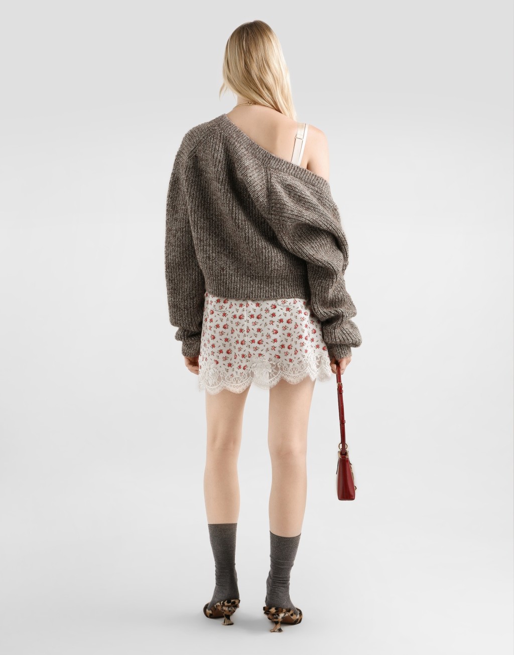 羊毛混纺英式罗纹针织开衫3