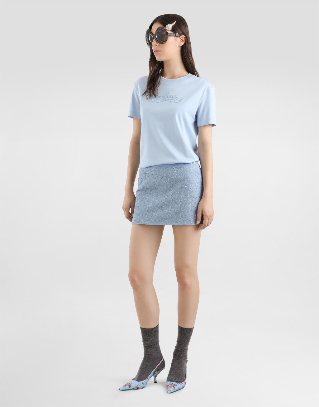 刺绣平纹针织 T 恤2