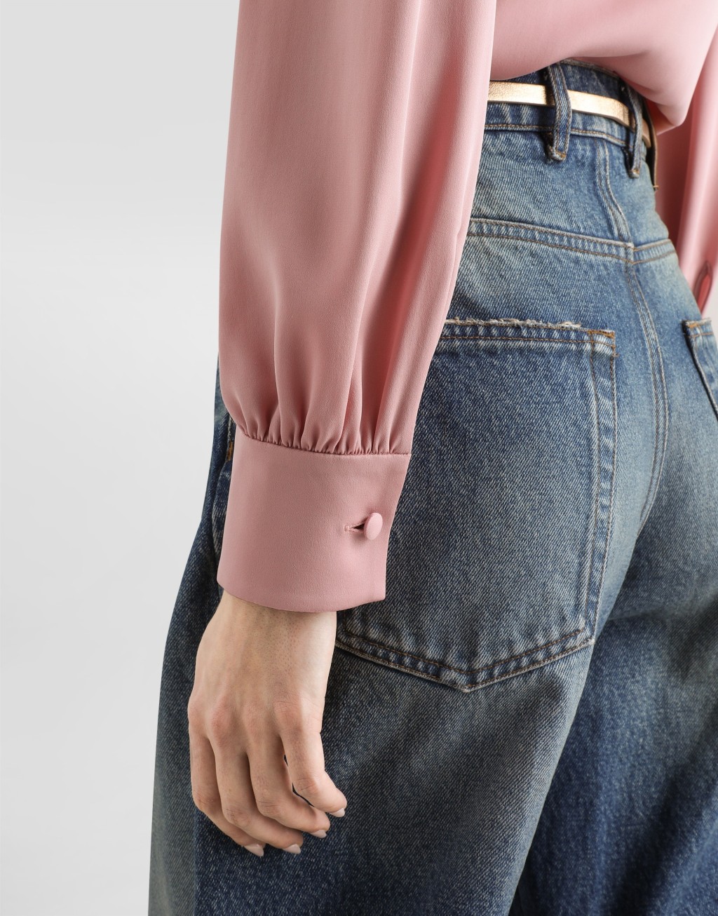 弹力素绉缎衬衫5