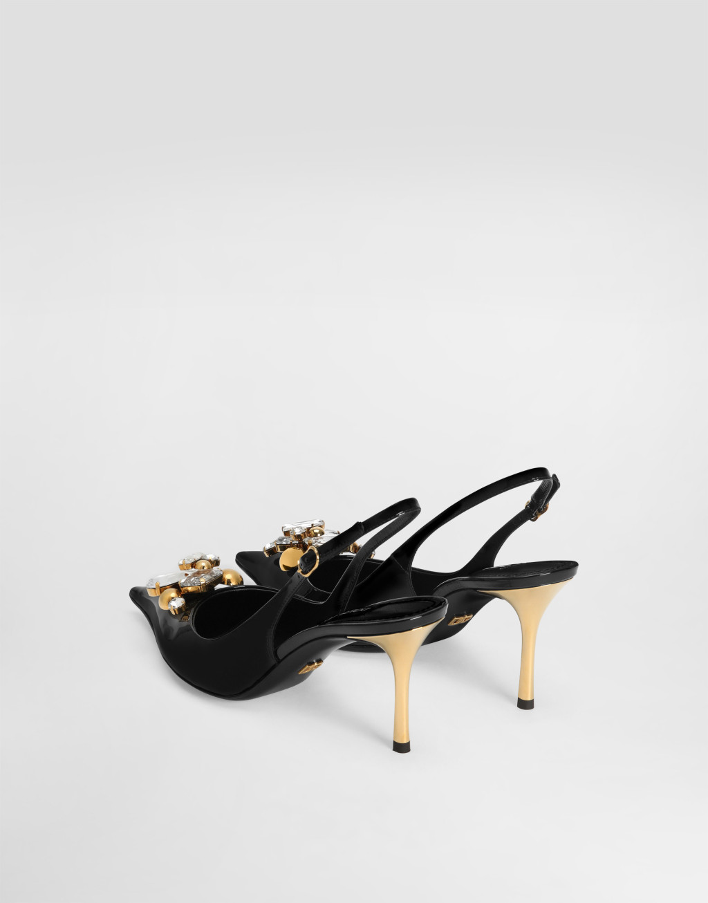 漆皮装饰露跟鞋3