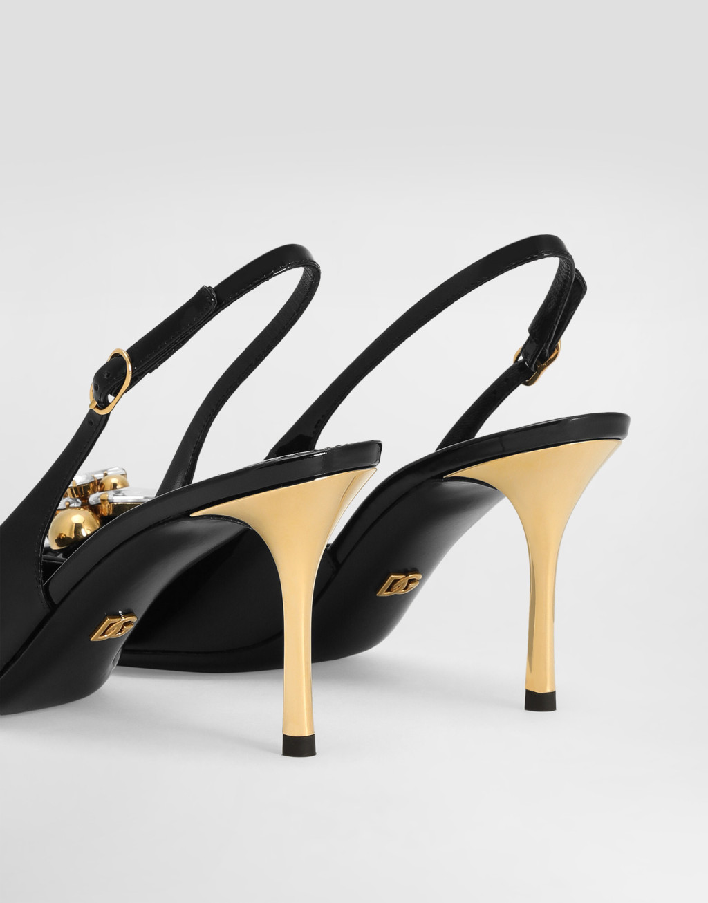 漆皮装饰露跟鞋4