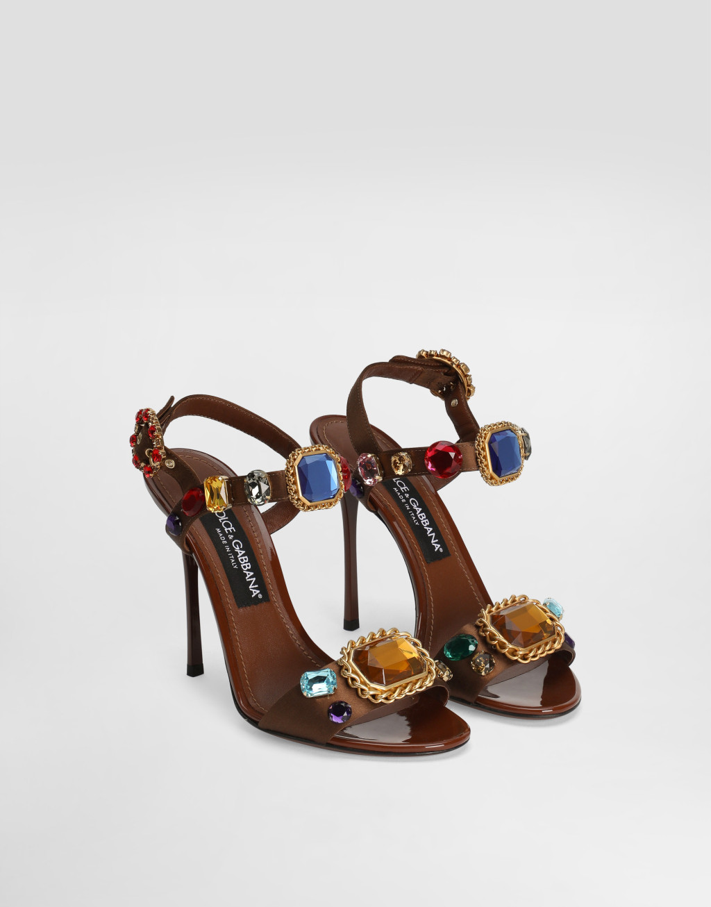 缎面与漆皮Keira 2.0装饰凉鞋2