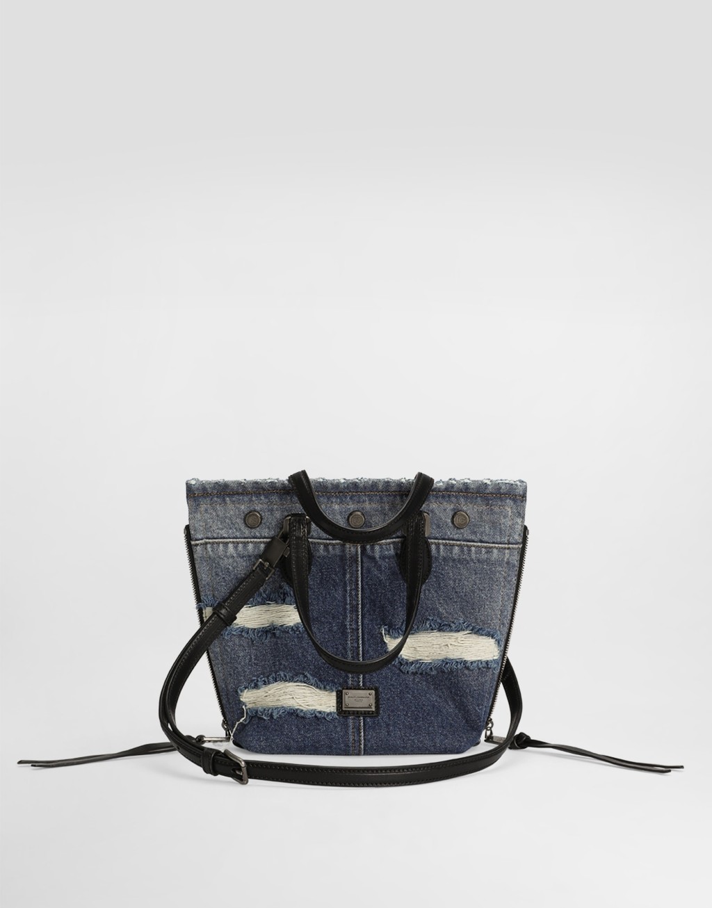 Atene牛仔拼布购物袋1