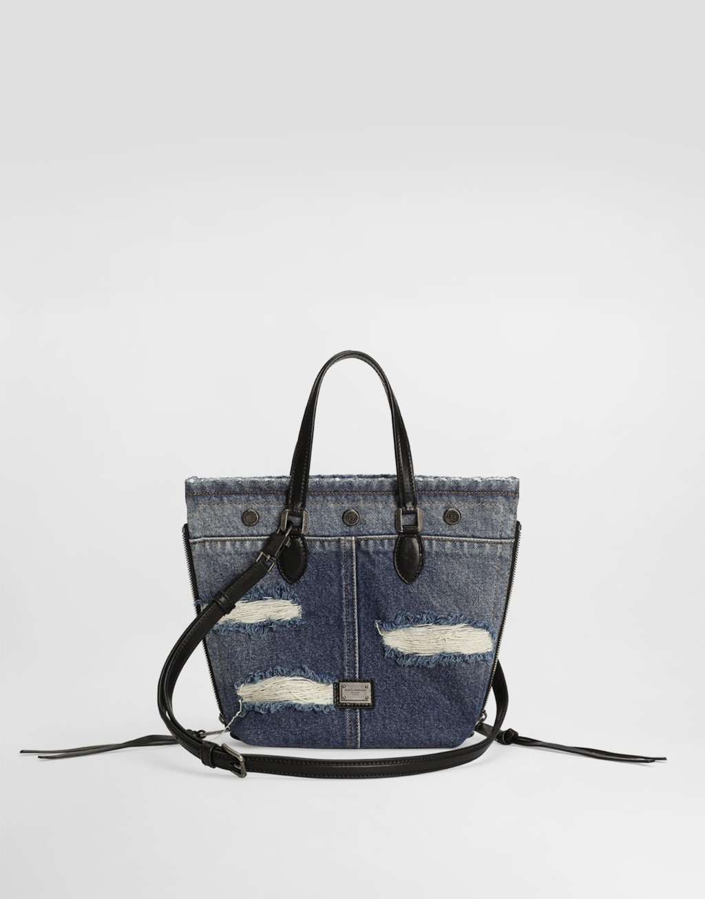 Atene牛仔拼布购物袋2