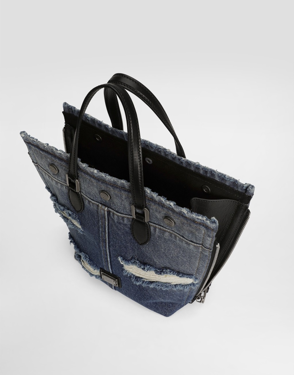 Atene牛仔拼布购物袋5