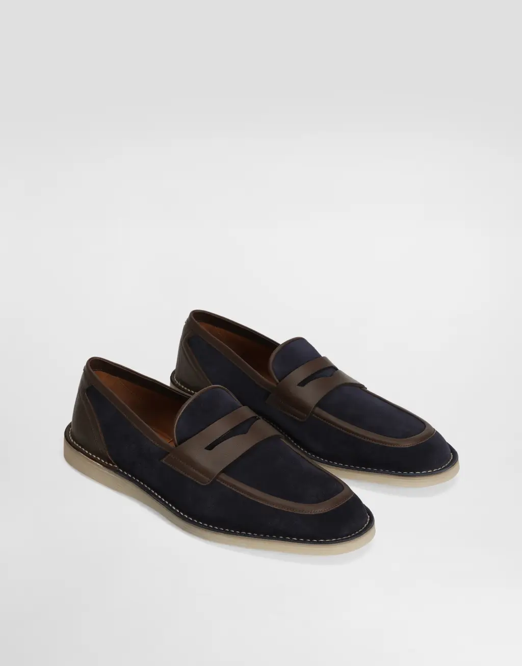 Split 牛皮革乐福鞋