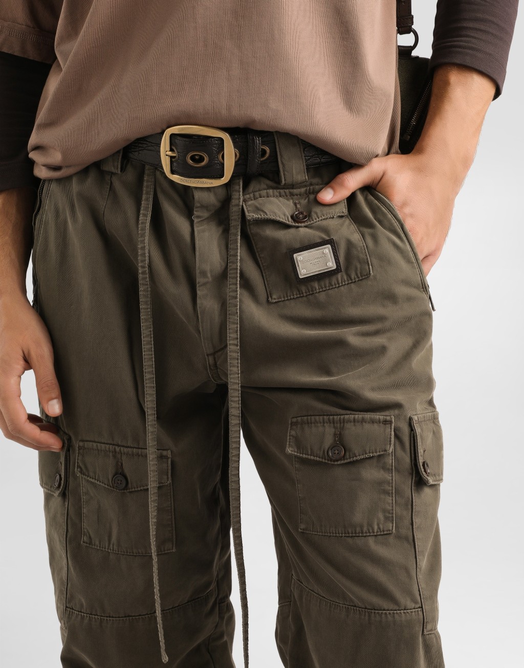 树脂涂层华达呢长裤4