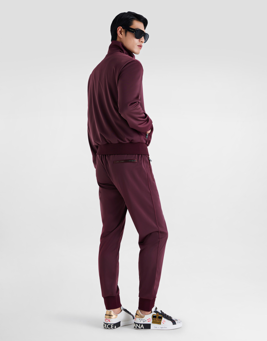 Portofino 系列拼饰印花纳帕皮运动鞋3