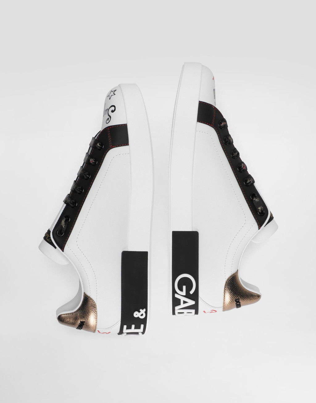 Portofino 系列拼饰印花纳帕皮运动鞋7