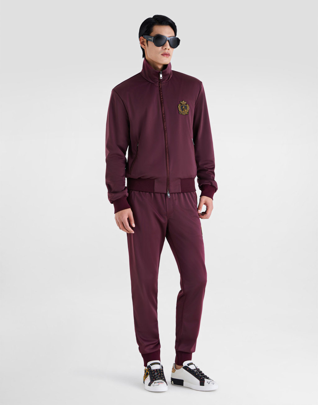 Portofino 系列拼饰印花纳帕皮运动鞋2