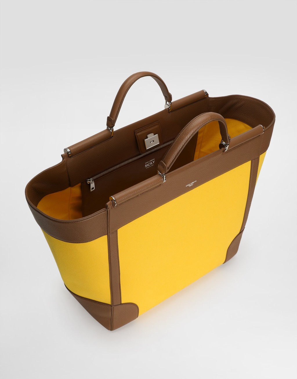 Sicily 帆布与皮革手袋5