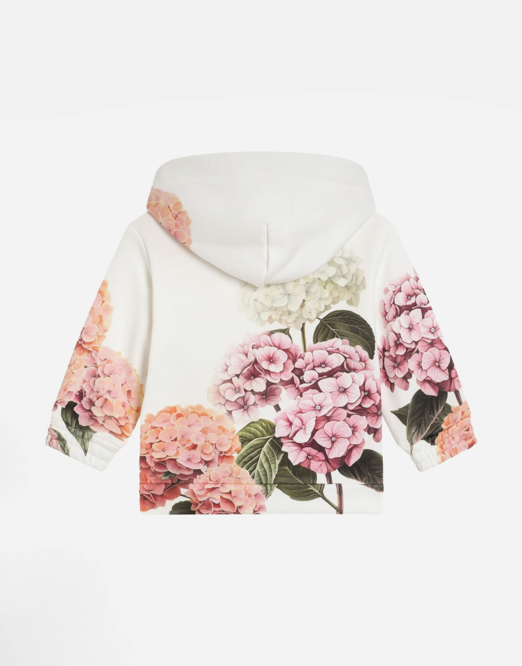 绣球花印花连帽运动衫（带贴片）2