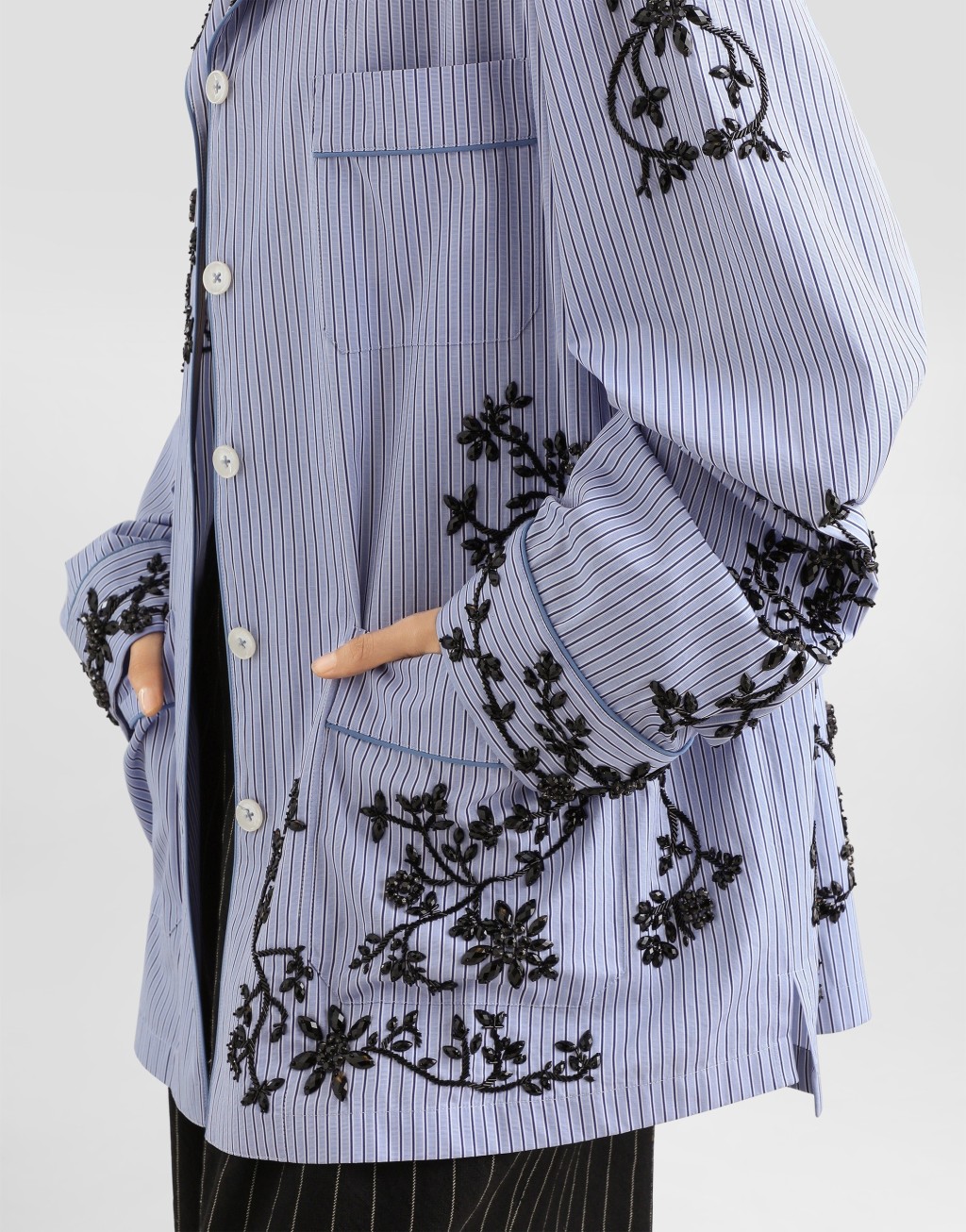 棉质花卉刺绣衬衫5