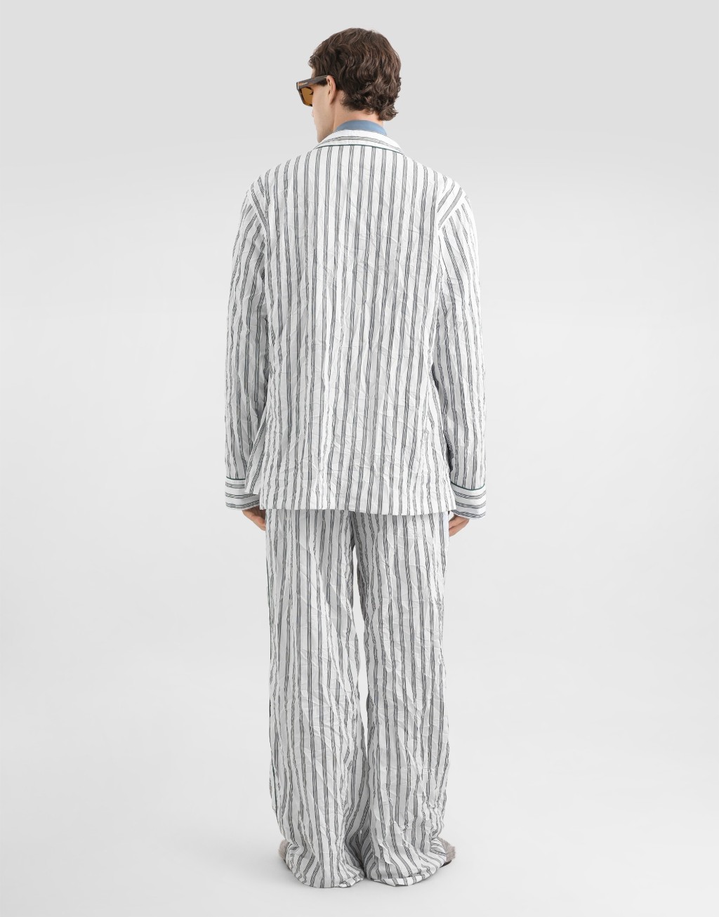 皱褶条纹府绸 Vanity 长裤3