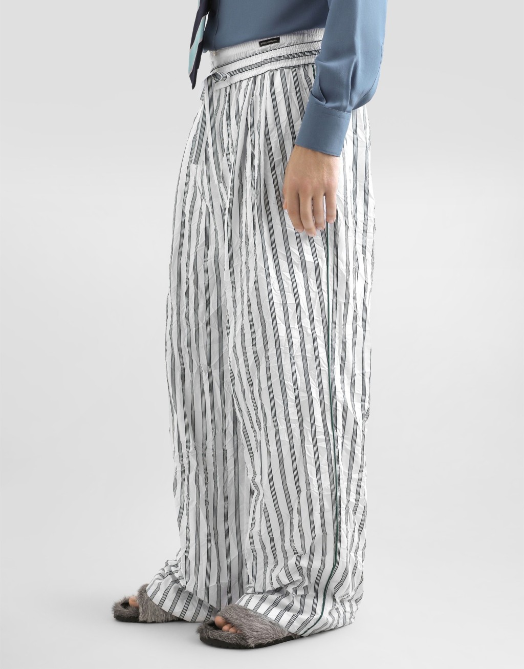 皱褶条纹府绸 Vanity 长裤5