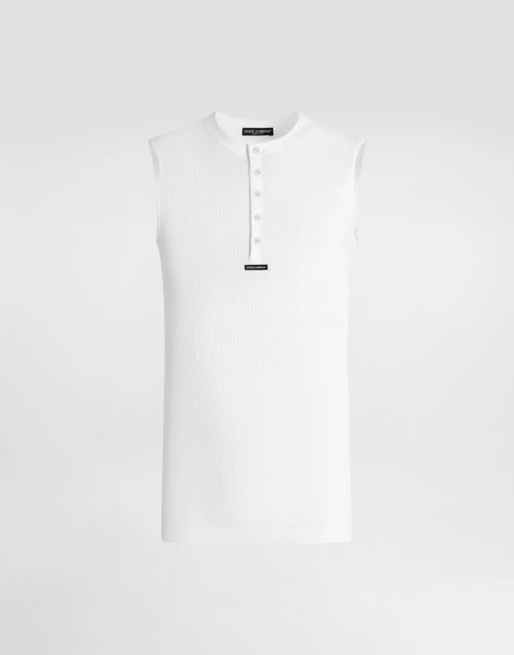 棉质Serafino领T恤