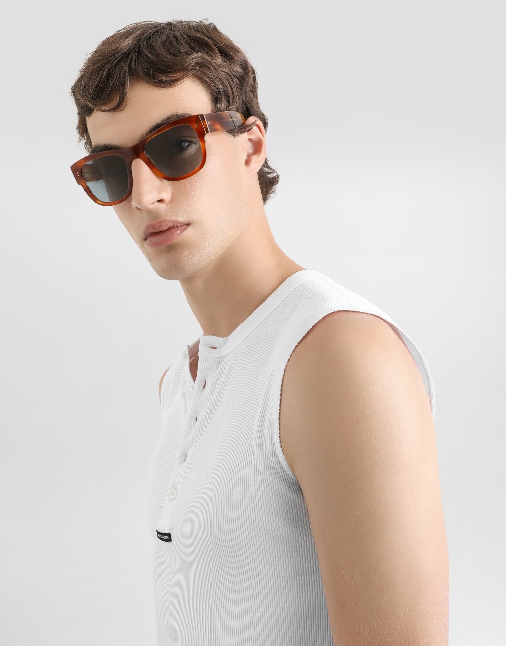 棉质Serafino领T恤5