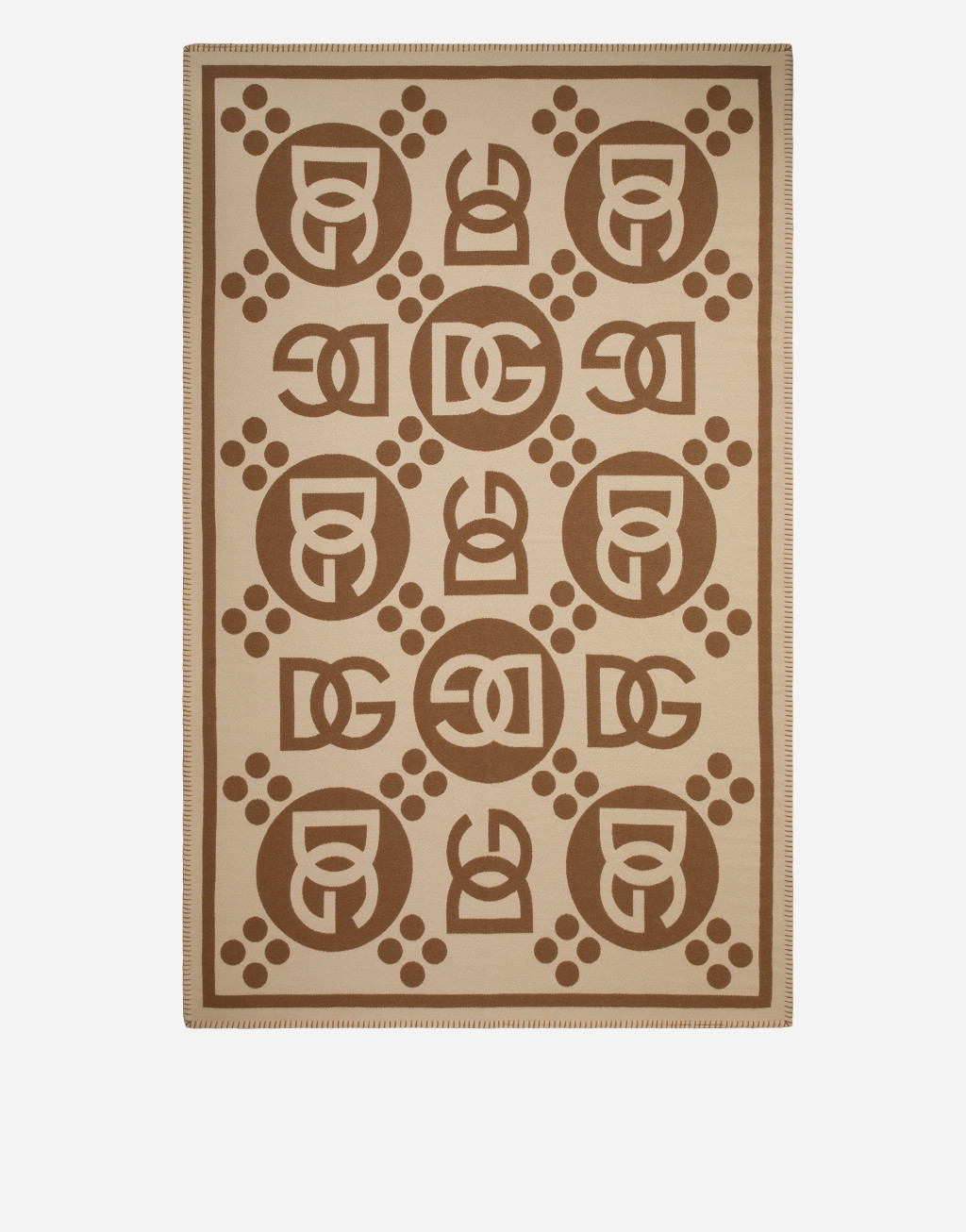 羊毛与羊驼毛提花盖毯1