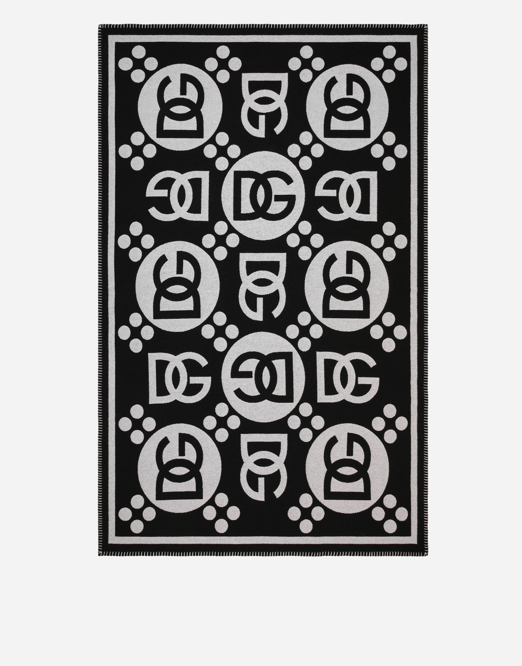 羊毛与羊驼毛提花盖毯1