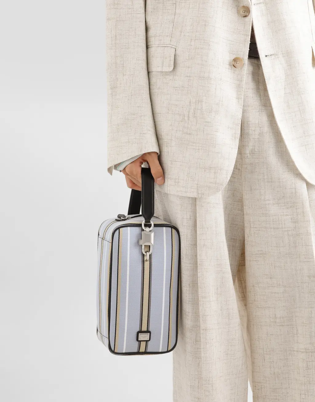 锁扣提花织物手袋