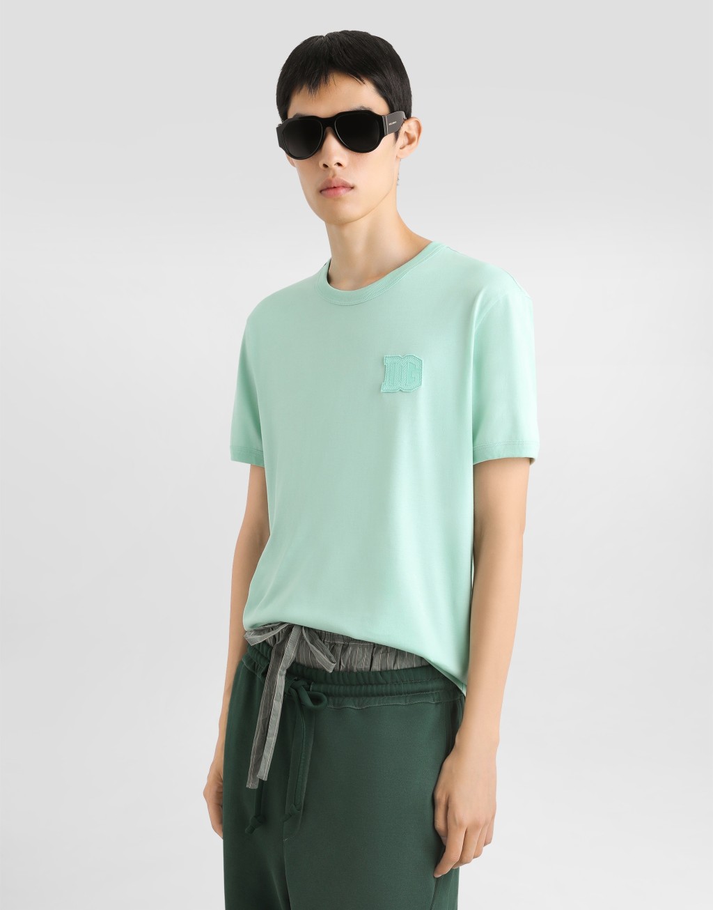 棉质贴饰T恤衫4