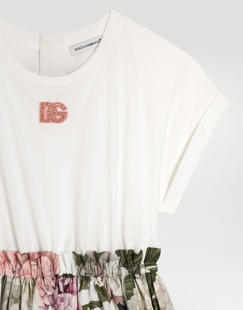 绣球花印花平纹针织连衣裙3