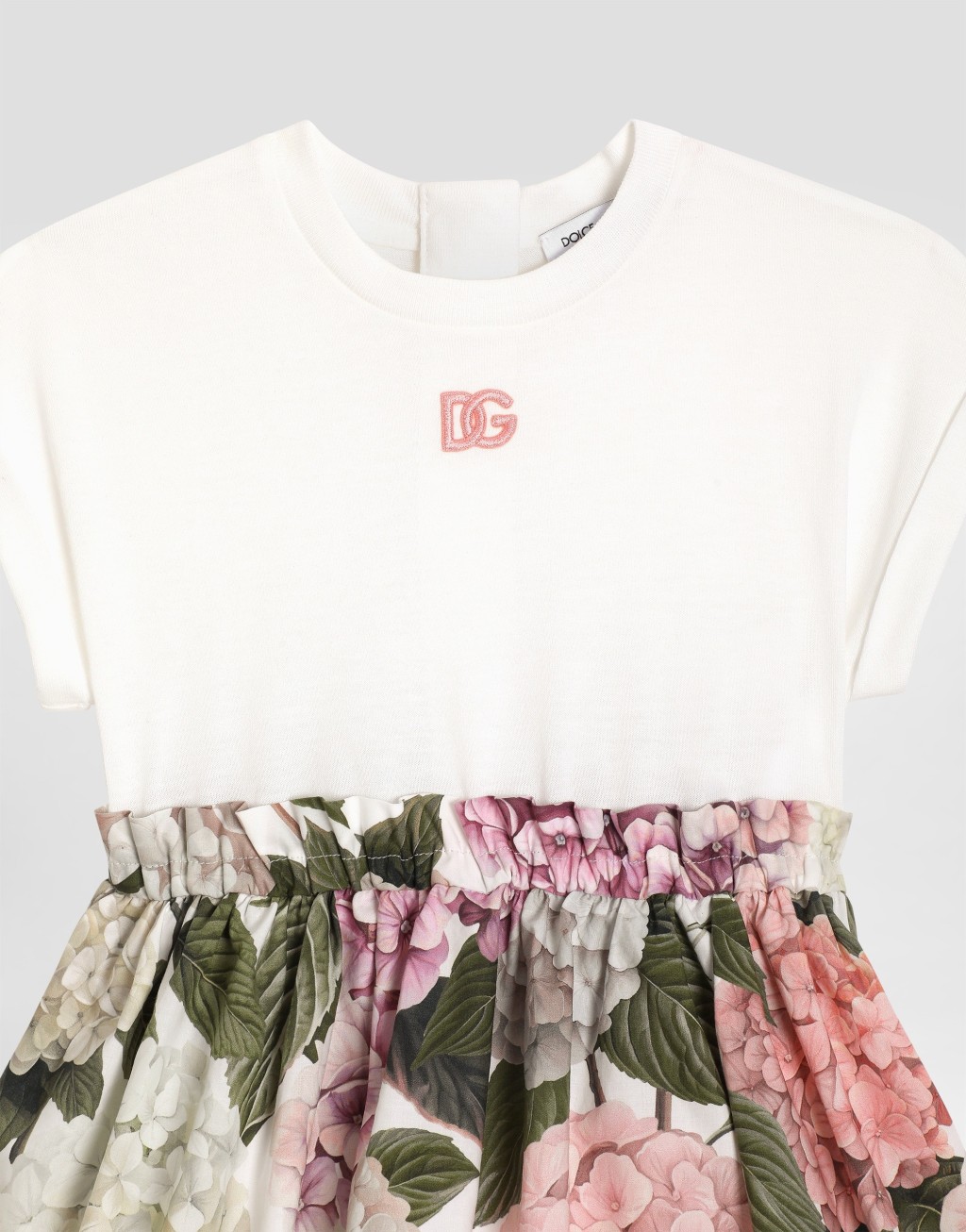 绣球花印花平纹针织与府绸连衣裙4