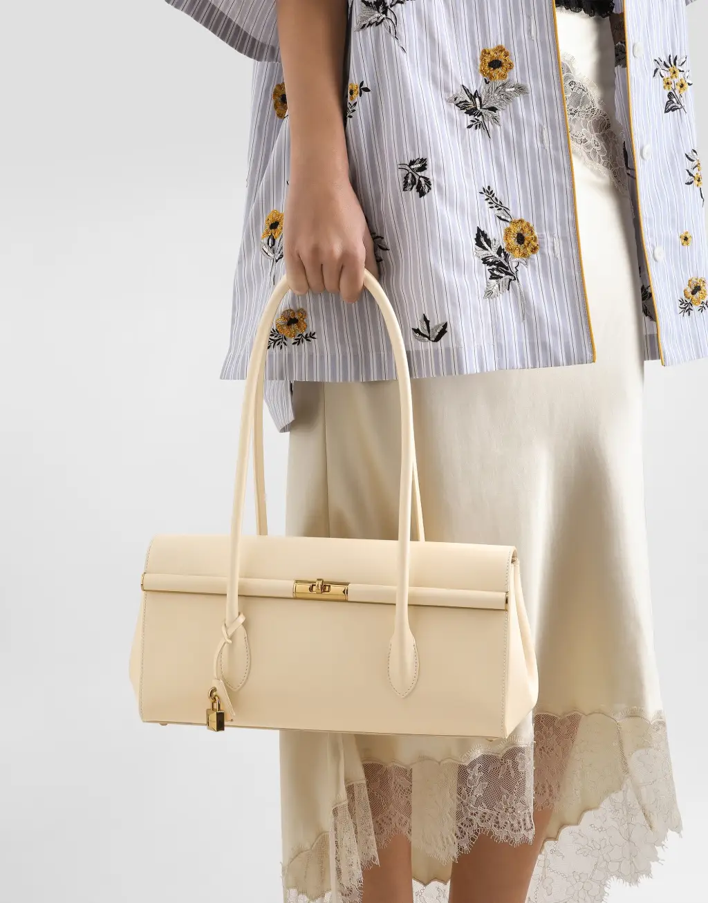 Marlene 棕榈纹小牛皮手袋