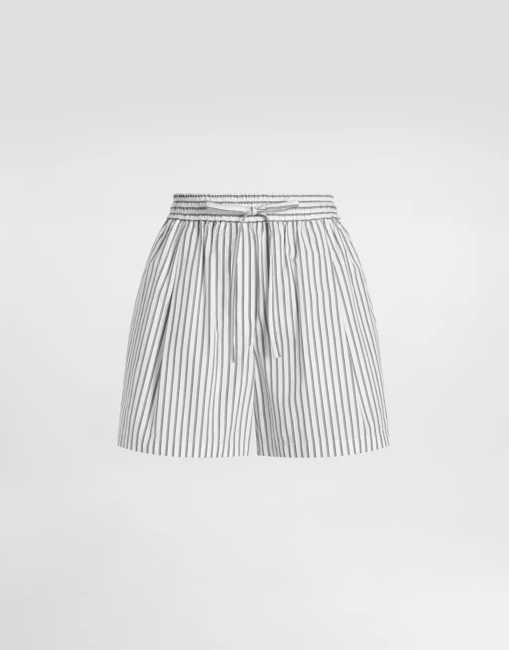 条纹府绸短裤