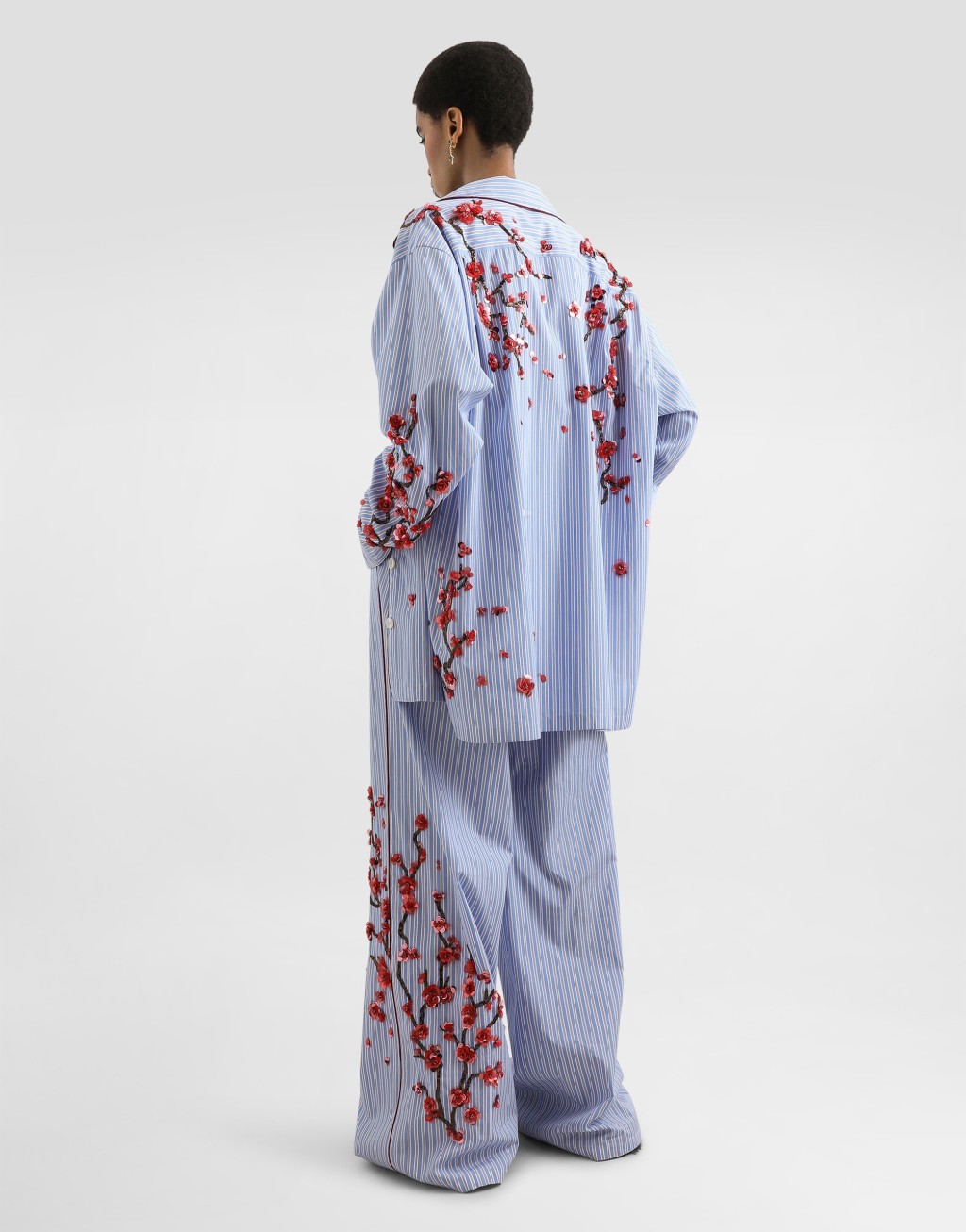 樱桃树刺绣府绸长裤3