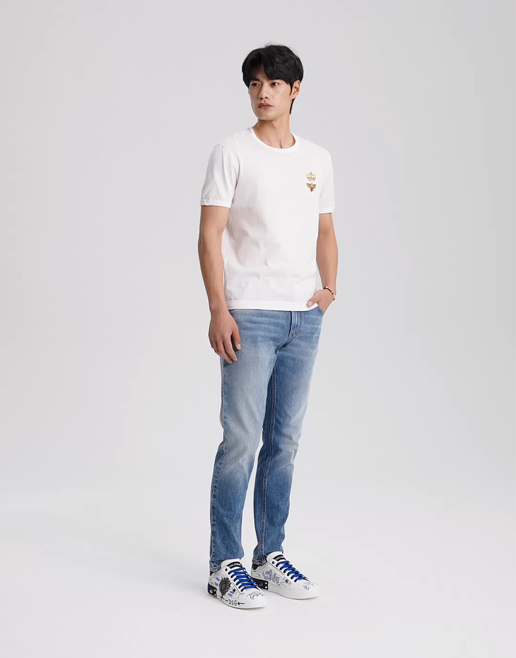 刺绣棉质 T 恤2