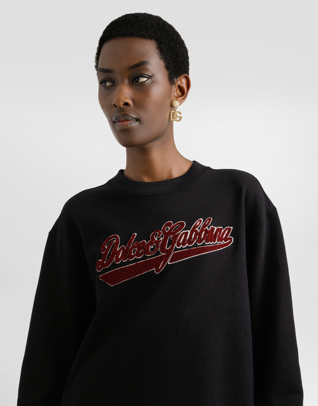 拼饰棉质圆领卫衣3