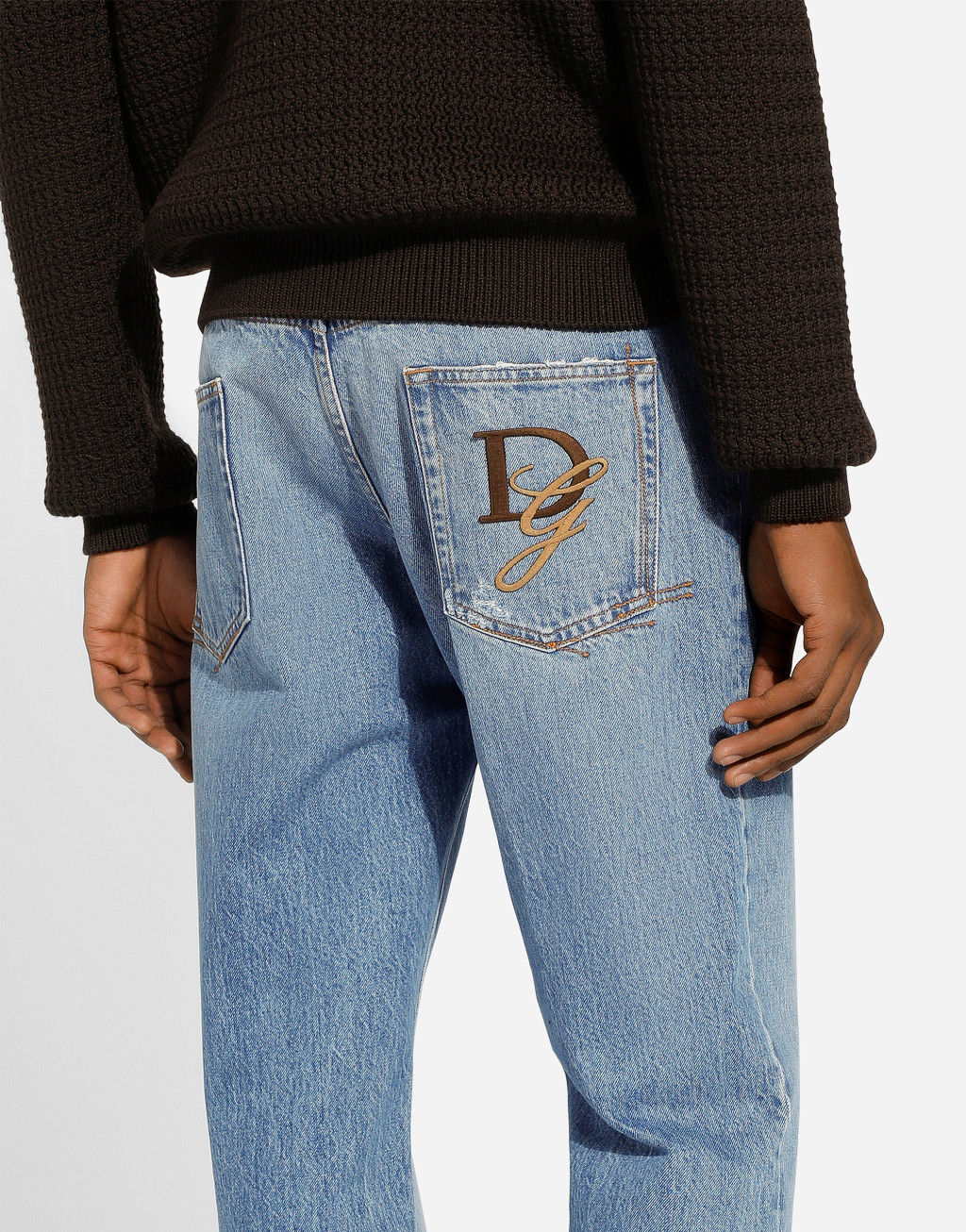 DG 刺绣丹宁经典牛仔裤5
