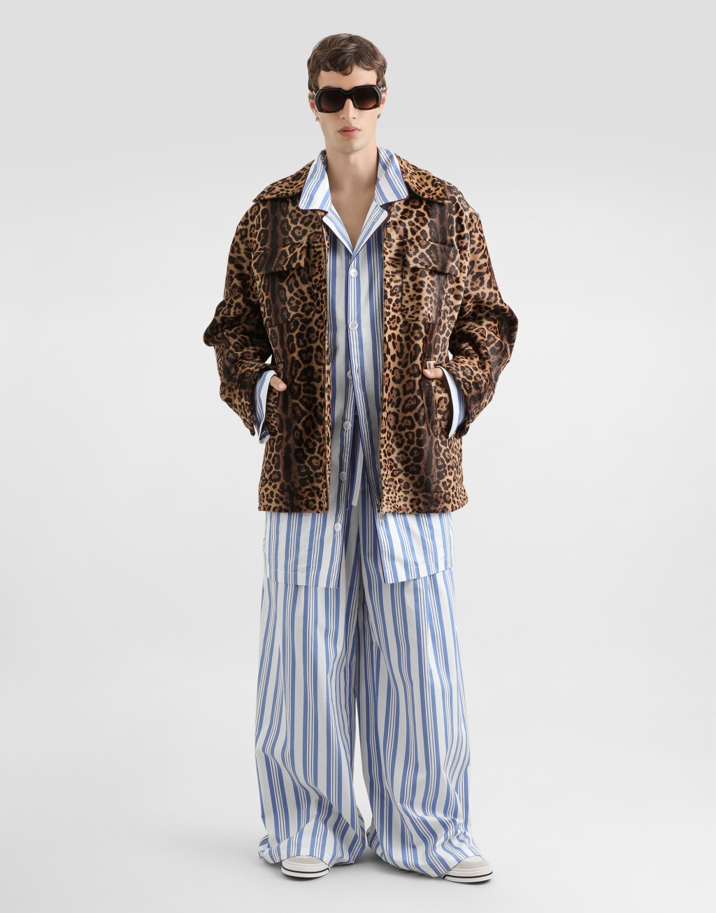 豹纹小马皮衬衫式夹克2