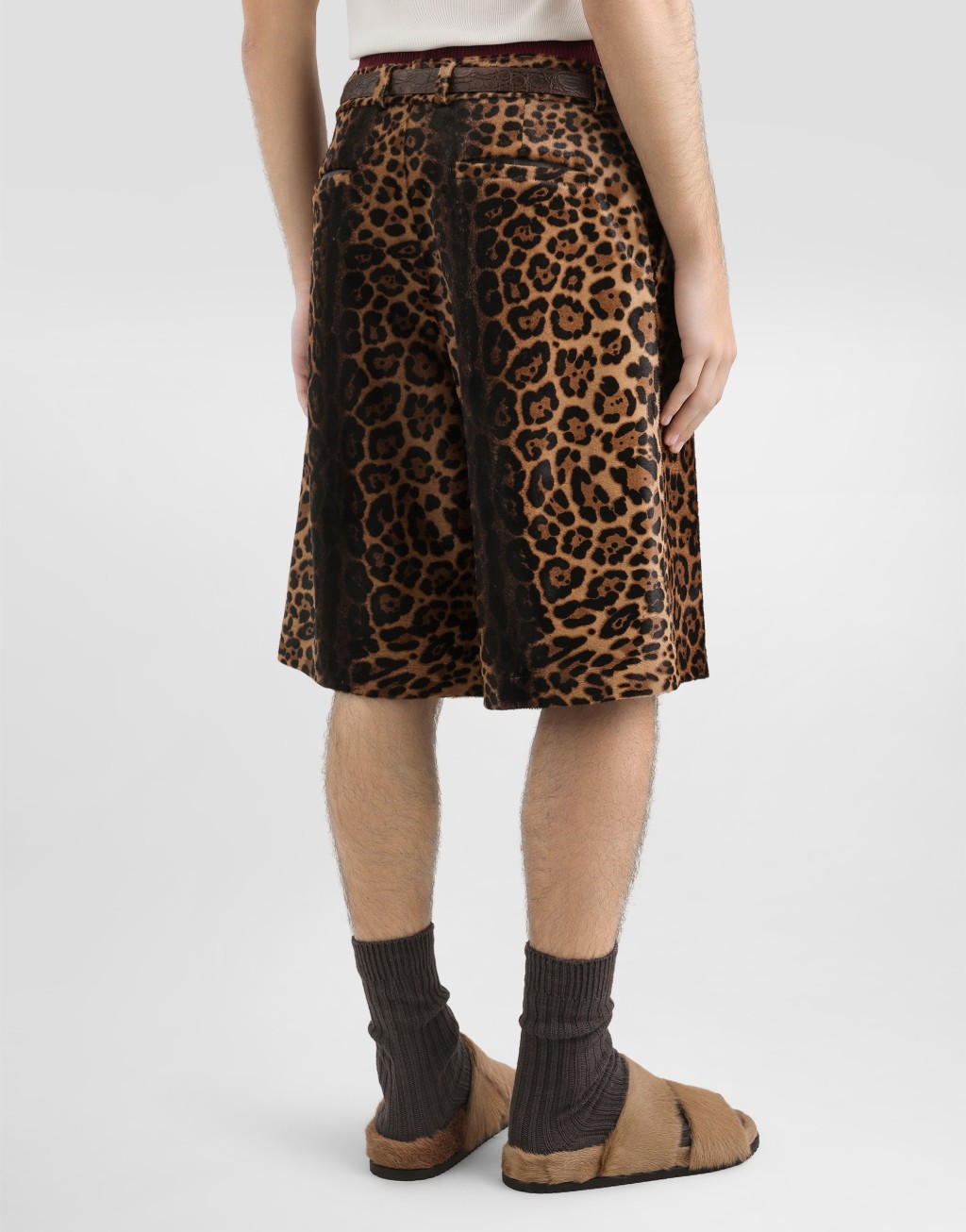 豹纹小牛皮长裤5