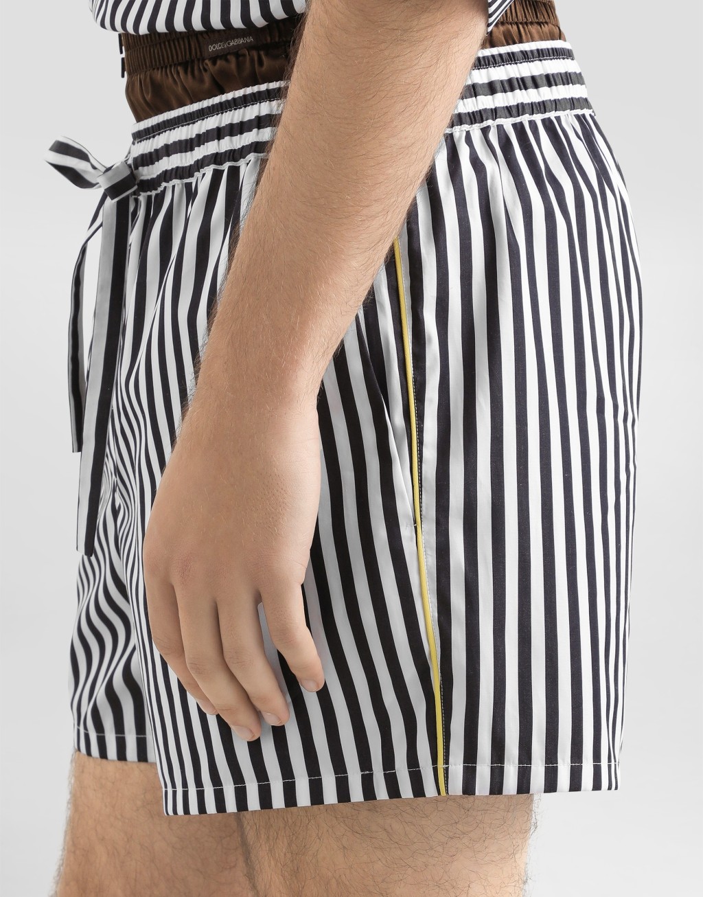 条纹府绸百慕大短裤5