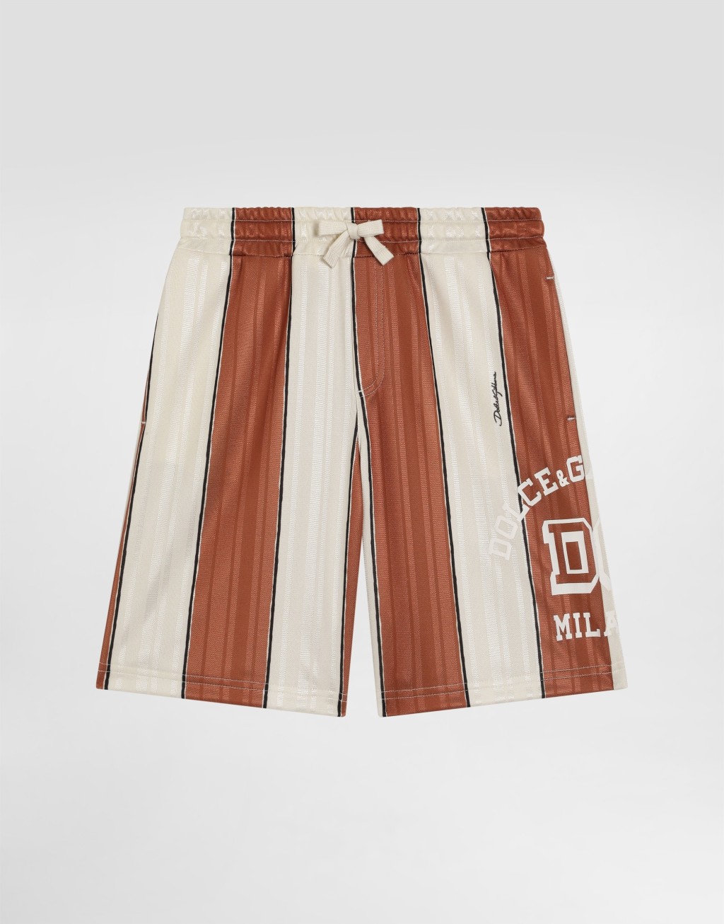 条纹弹力棉百慕大短裤1