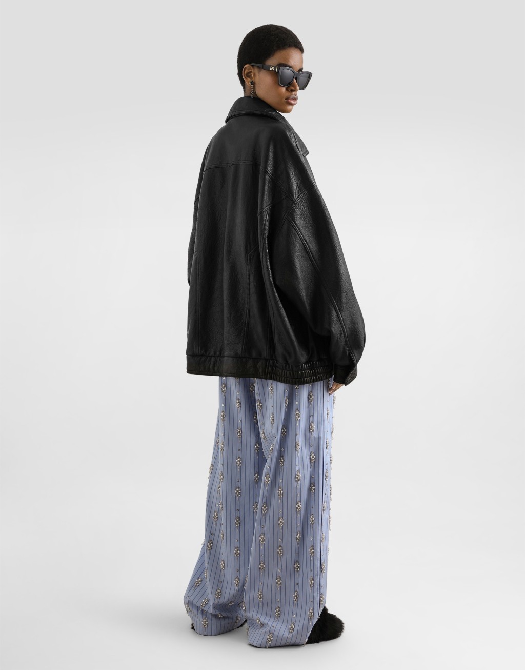 罗纹棉质亨利领 T 恤衫3