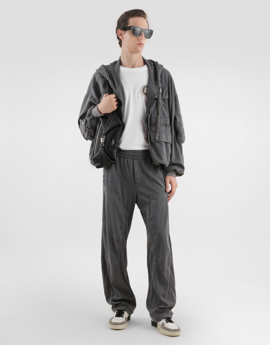 复古处理针织长裤2