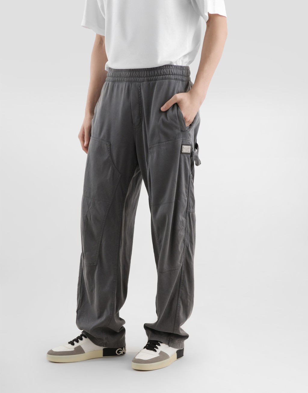 复古处理针织长裤4