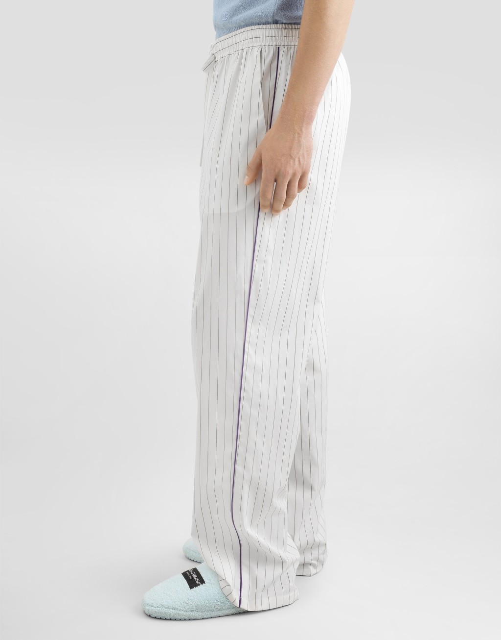 条纹府绸长裤5