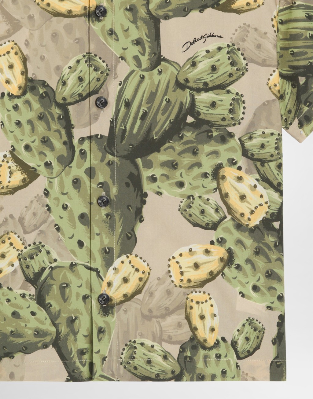 仙人掌印花府绸衬衫6