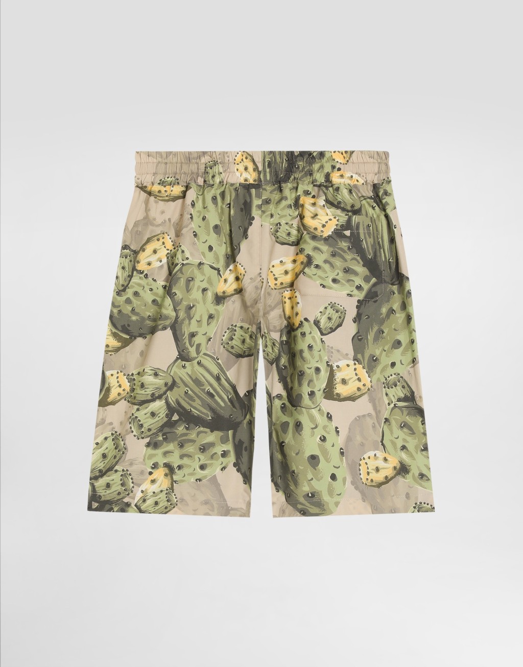 仙人掌印花府绸百慕大短裤3