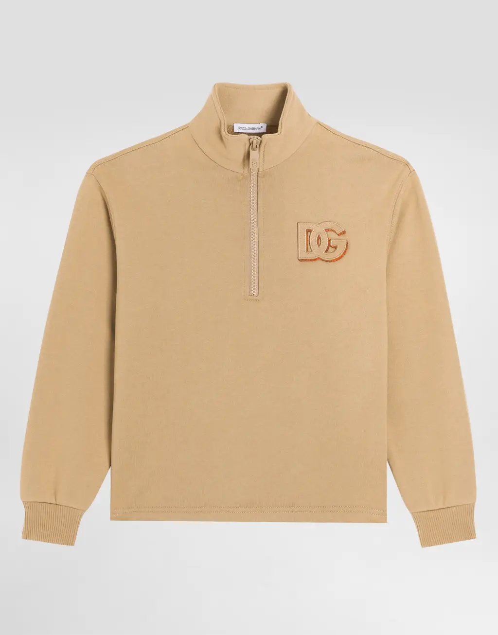 配DG徽标的棉质卫衣